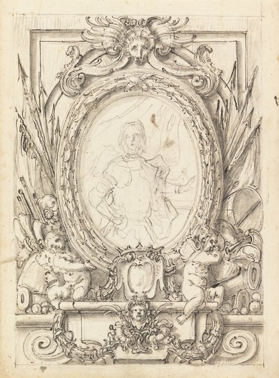Design for a Panel with Portrait of a Nobleman by Francesco de Mura